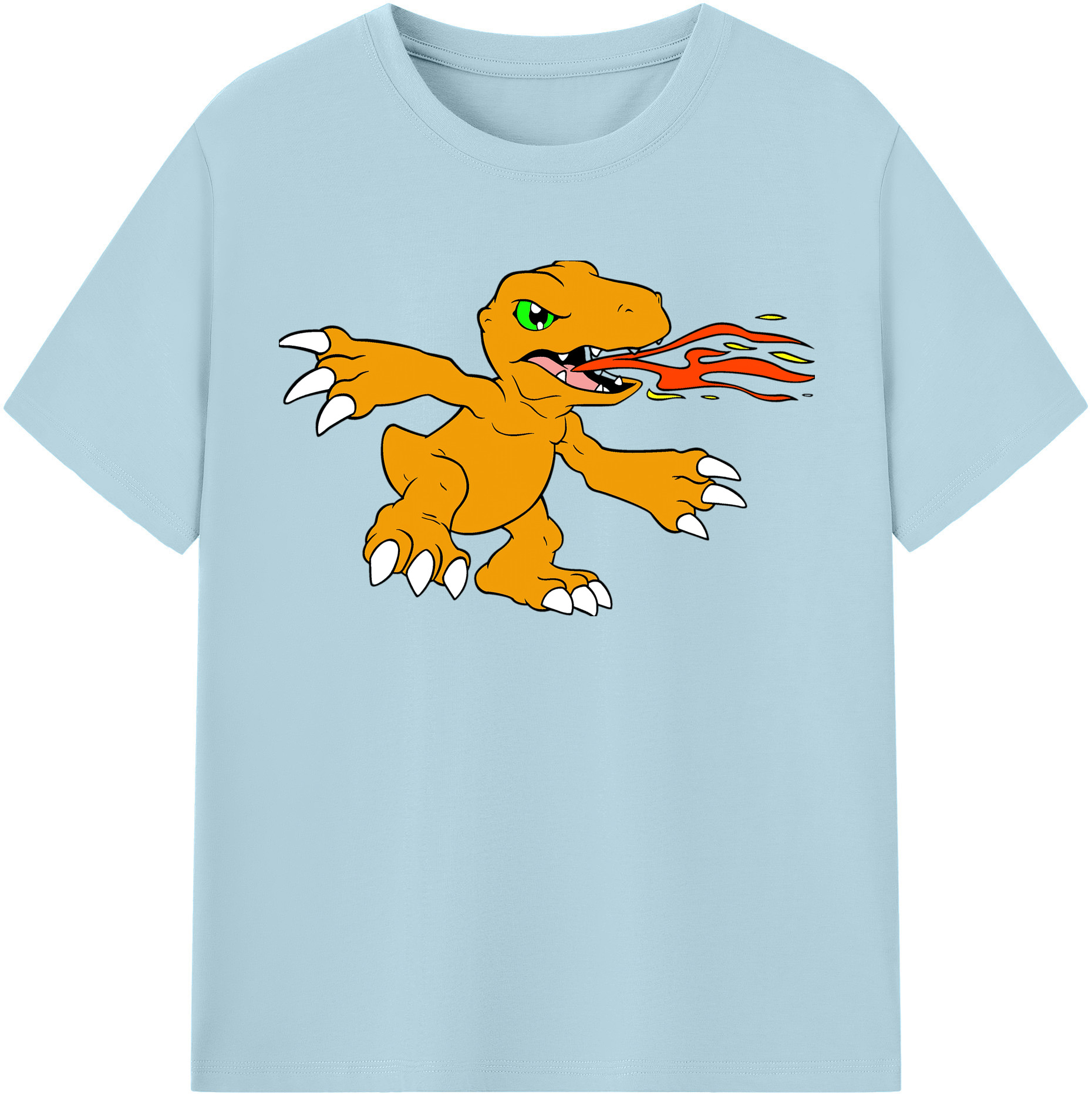 （画像用） Digimon デジタルモンスター/デジモン 綿100％半袖Tシャツ（フロントプリント）